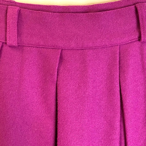 VTG Koret Wool Magenta Mini Skirt-25”W - Picture 6 of 7